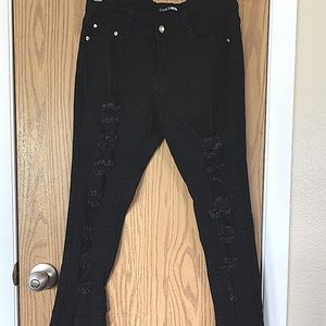 Fashion Nova Distressed Skinny Jeans